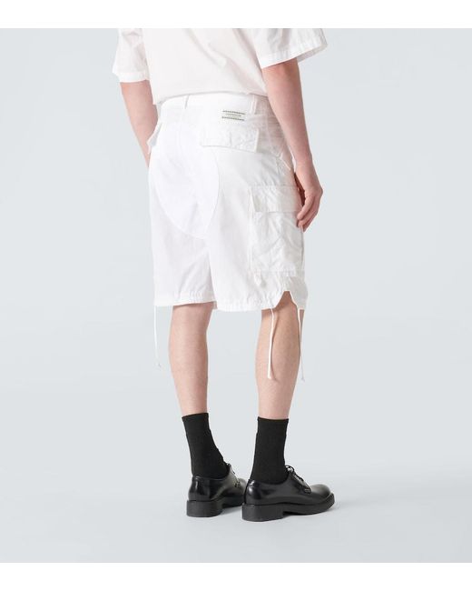 Shorts De Algodon Undercover de hombre de color White