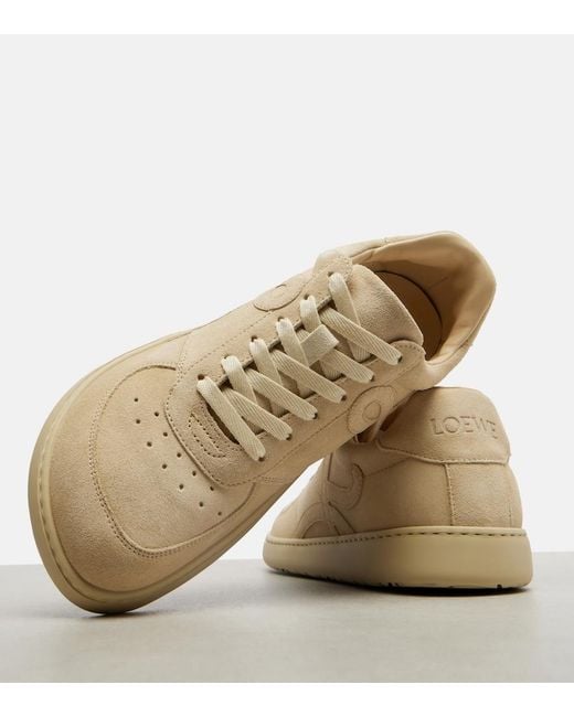 Loewe Natural Jambo Suede Sneakers