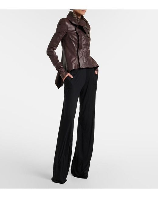 Rick Owens Blue Lilies Wide-Leg Pants