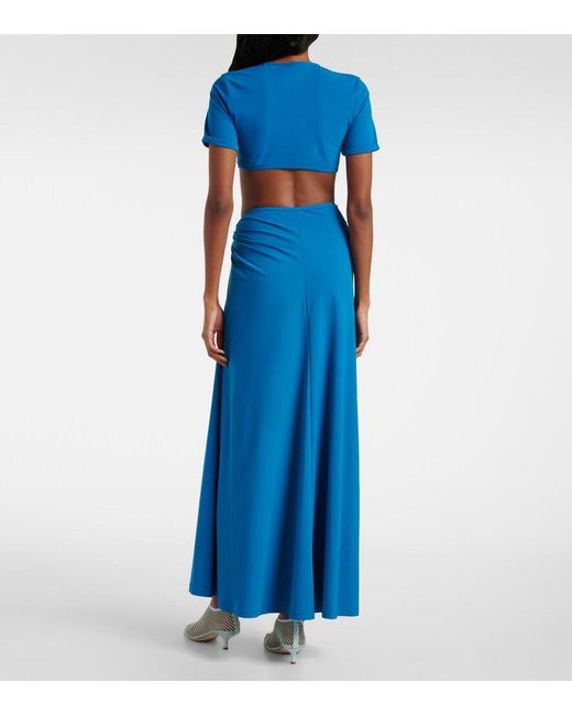 Crop Top Crescent Fruncido Christopher Esber de color Blue