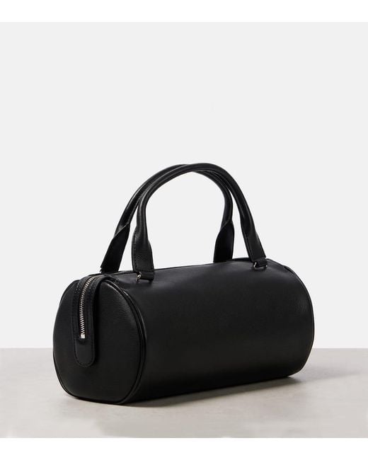 The Row Black Edith Leather Shoulder Bag
