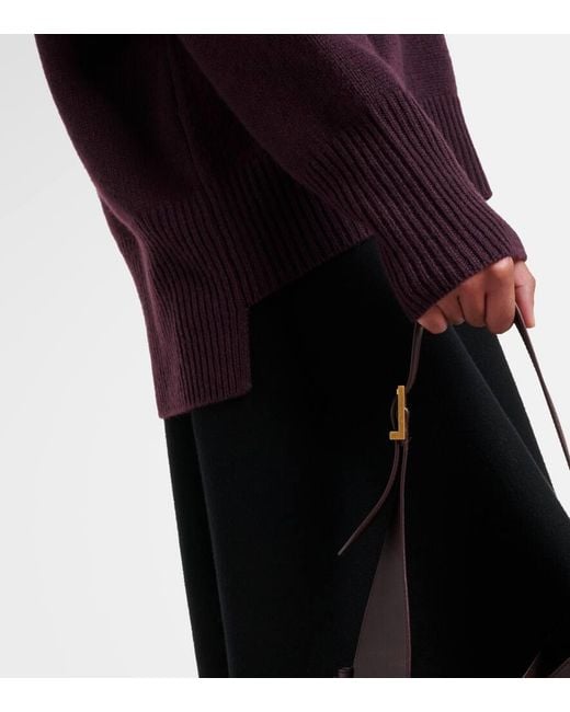 Lisa Yang Purple Pullover Mila Aus Kaschmir