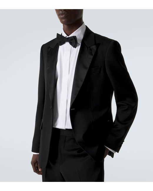 Burberry Black Wool Tuxedo Jacket for men