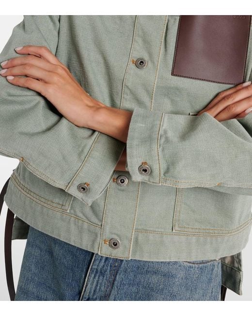Loewe Green Denim Jacket