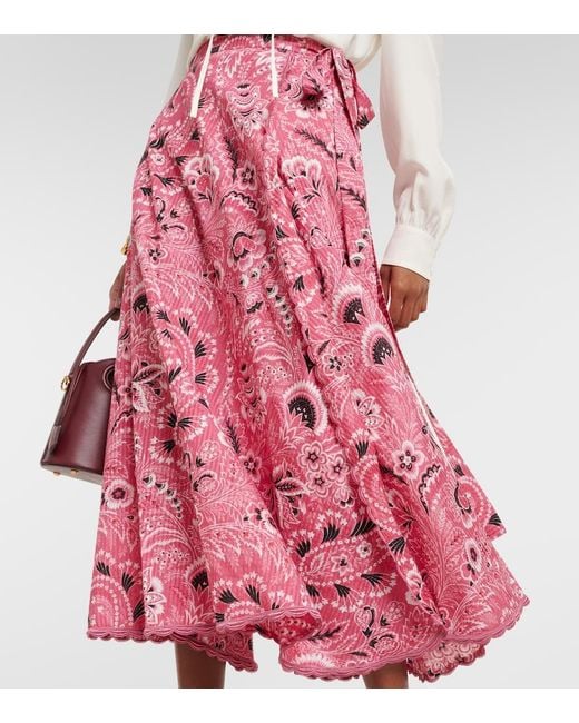 Gonna Lunga di Etro in Red