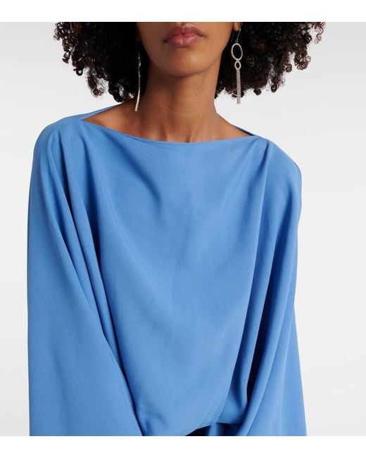 Robe Longue Eolia En Crepe De Cady ‎Taller Marmo en coloris Blue