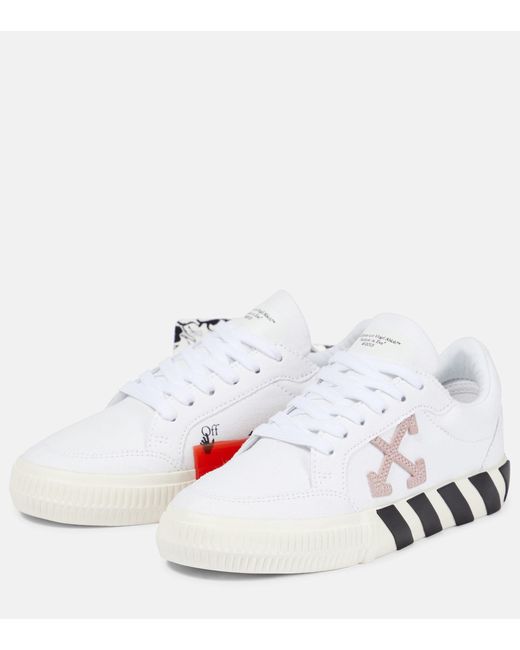 Off-White c/o Virgil Abloh Vulc Low-top Canvas Trainers in White