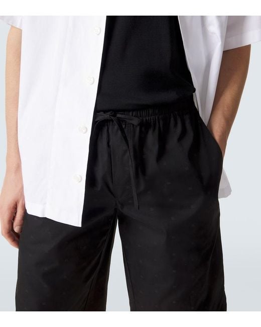 Dolce & Gabbana Black Dg Cotton Bermuda Shorts for men