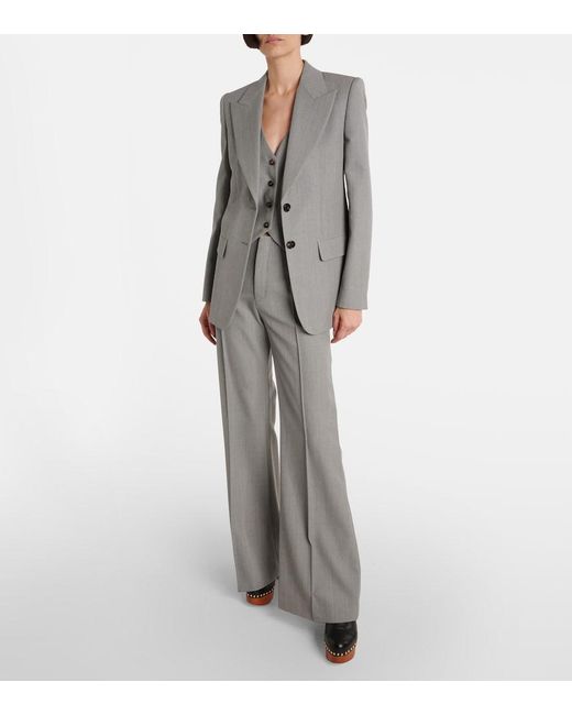 Chloé Gray Wool Blazer
