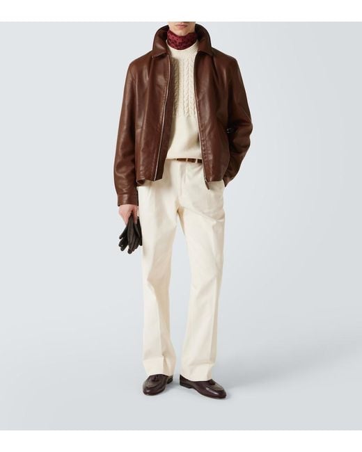 Pullover di Dunhill in Natural da Uomo