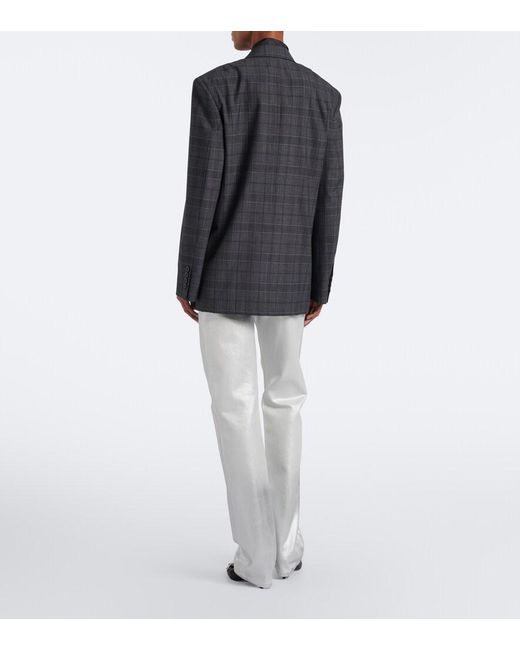 Gucci Gray Low-Rise Wide-Leg Jeans