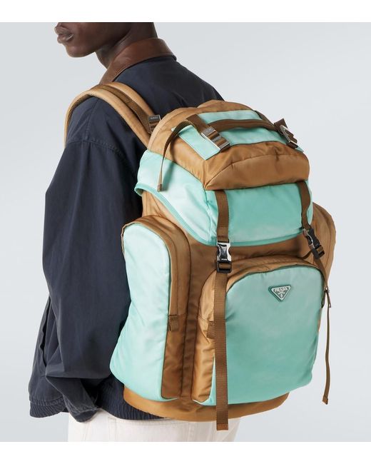 Zaino Large di Prada in Green da Uomo