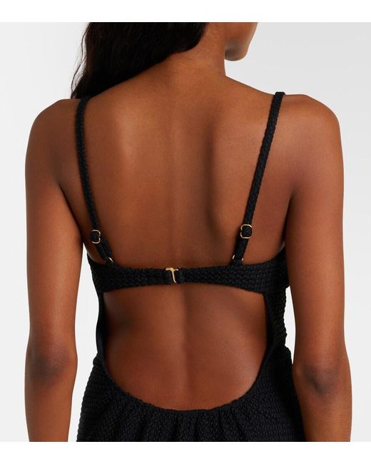 Montce Black Petal Knitted Minidress