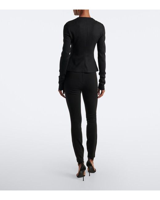 Dolce & Gabbana Black High-Rise Leggings