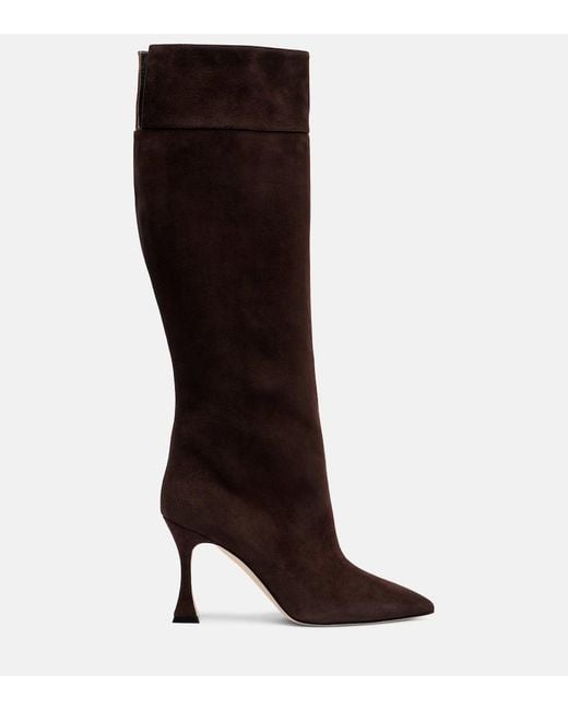 Stivali Miralonepla 90 di Manolo Blahnik in Brown