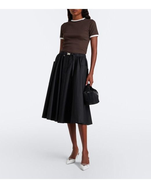 Prada Black Cherie Mini Re-Nylon Top-Handle Bag