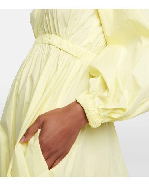 Ulla Johnson Yellow Midikleid Helena Aus Baumwolle