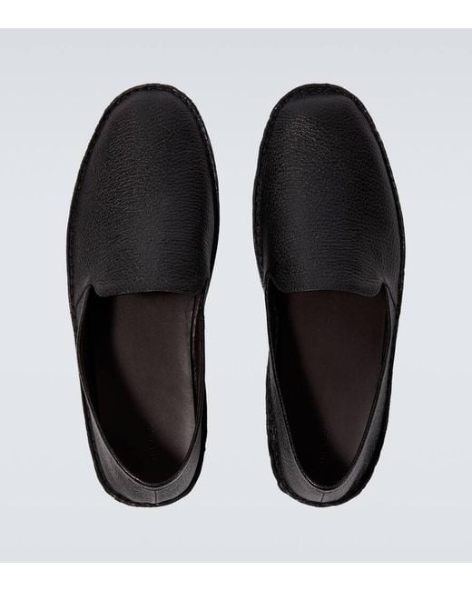Slippers Vasko De Piel The Row de hombre de color Black