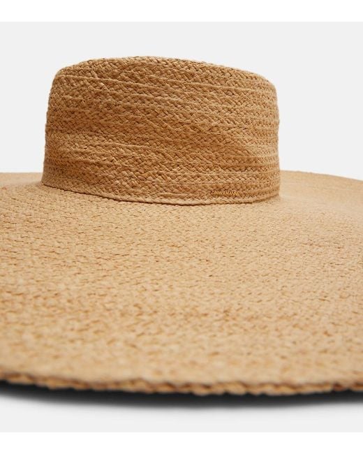 Zimmermann Brown Raffia Sun Hat