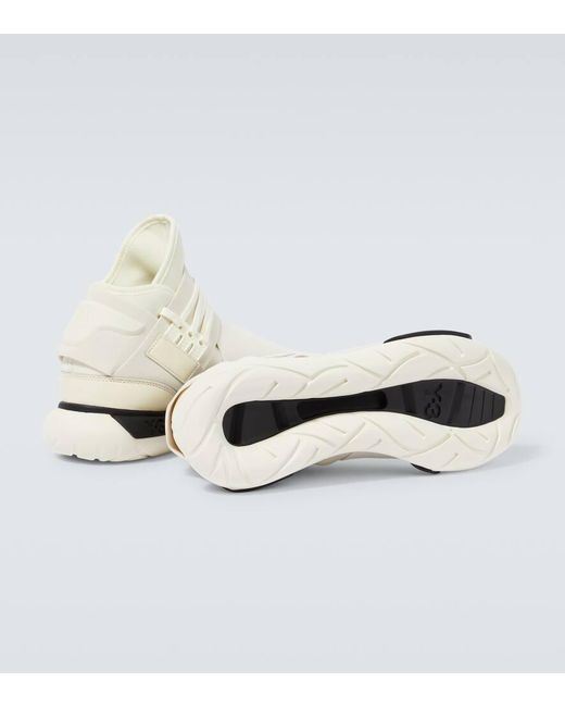 Sneakers Qasa con pelle di Y-3 in White da Uomo