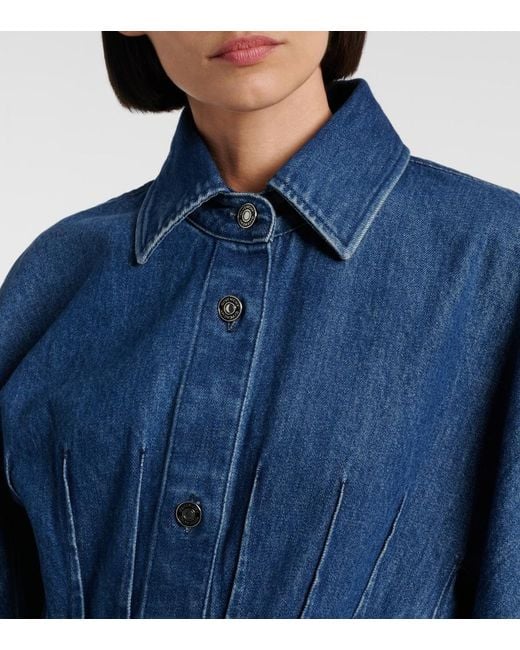 Givenchy Blue Denim Midi Dress