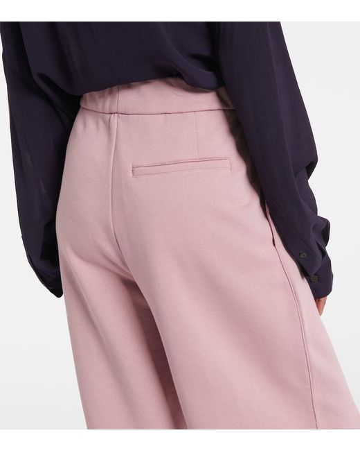 Dries Van Noten Pink Jogginghose Aus Baumwoll-Jersey