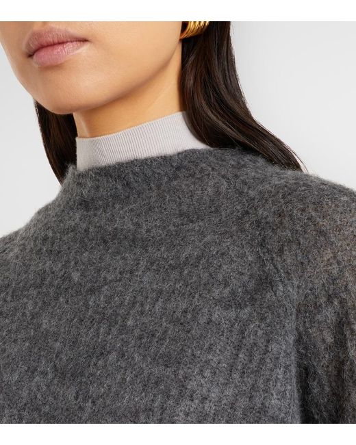 Max Mara Gray Riga Wool-Blend Sweater