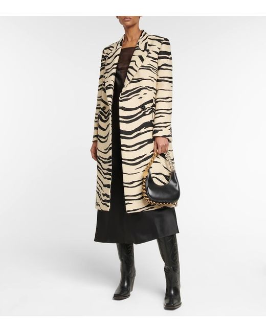 Stella McCartney Multicolor Printed Double-Breasted Coat