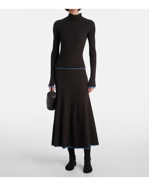 Proenza Schouler Black Tee Suede Sock Boots