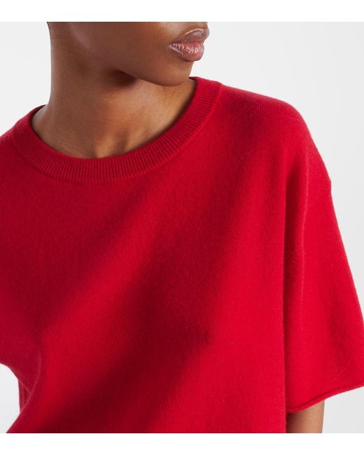 Lisa Yang Red T-Shirt Cila Aus Kaschmir