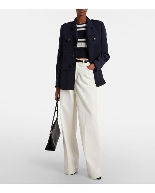 Ralph Lauren Blue Wool Jacket