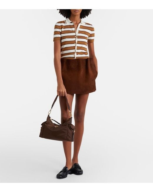 Prada Brown Schultertasche Explore Large