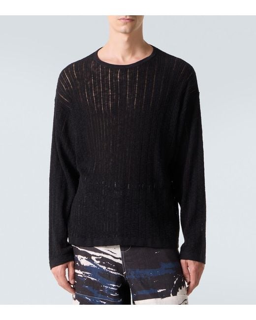 Commas Pullover Aus Pointelle-Strick in Black für Herren