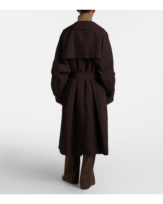 Frankie Shop Brown Mavis Oversized Trench Coat
