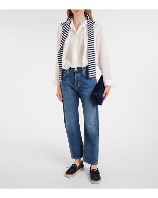 Citizens of Humanity Blue Winslow Mid-Rise Straight Jeans