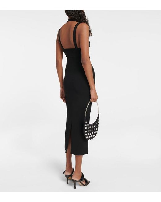 Dion Lee Black Interlink Midi Dress