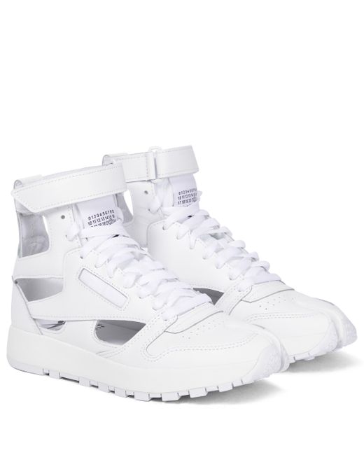 maison margiela white high top