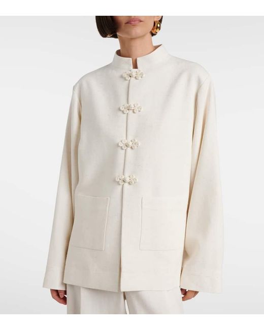 Rohe White Jacke Marie Aus Crepe