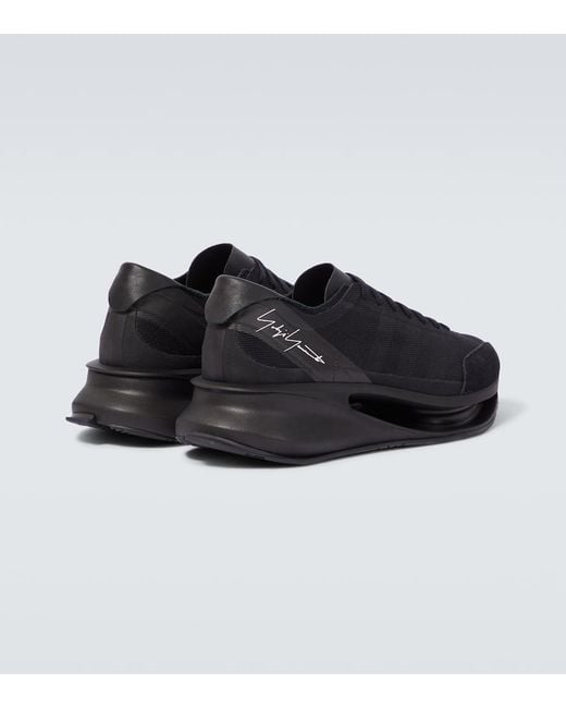 Y-3 Black X Adidas Sneakers S-Gendo Run aus Mesh
