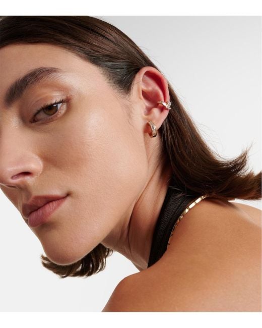 Anita Ko White Saturn 18Kt Ear Cuff With Diamonds