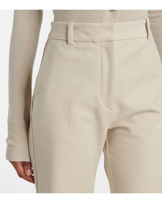 Pantalones Flared Tafira En Mezcla De Algodon Joseph de color Natural