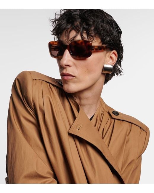 Khaite Brown X Oliver Peoples 1966C Rectangular Sunglasses