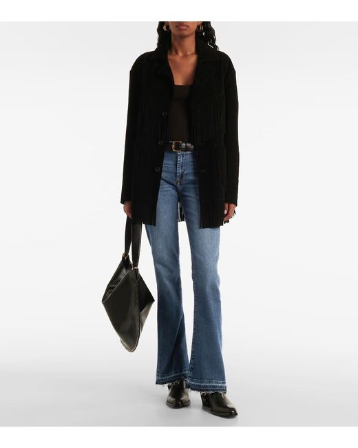 Jean Bootcut Tailorless A Taille Mi-Haute 7 For All Mankind en coloris Blue