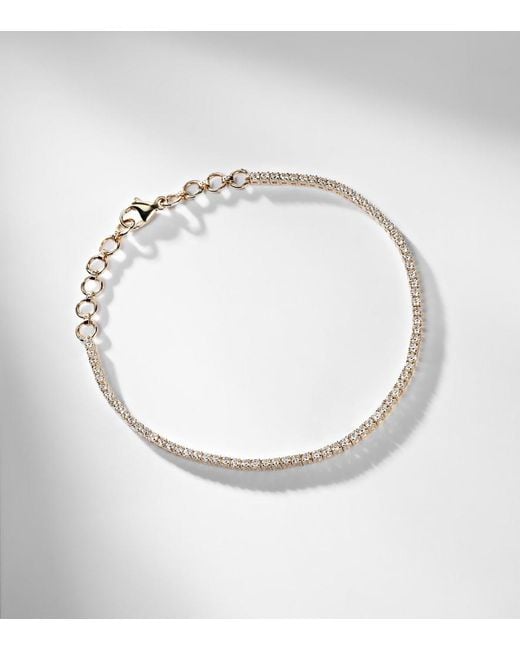 STONE AND STRAND Metallic 14Kt Bracelet With Diamonds