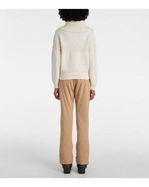Bogner White Elana Half-zippered Sweater