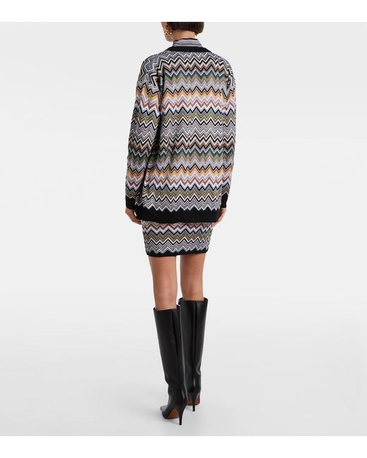 Missoni Brown Zig Zag Miniskirt