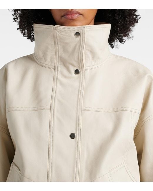 Rohe Natural Bomberjacke Aus Leder