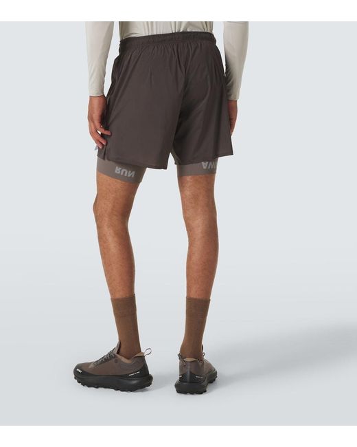 Satisfy Gray Techsilk 8" Running Shorts for men
