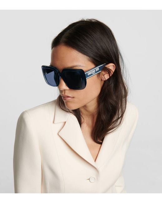 Dior Blue Wildior S3u Square Sunglasses