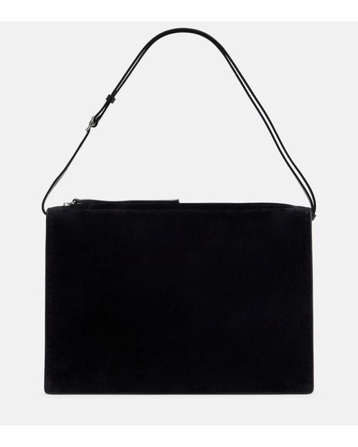 Phoebe Philo Black Schultertasche Glove Aus Veloursleder